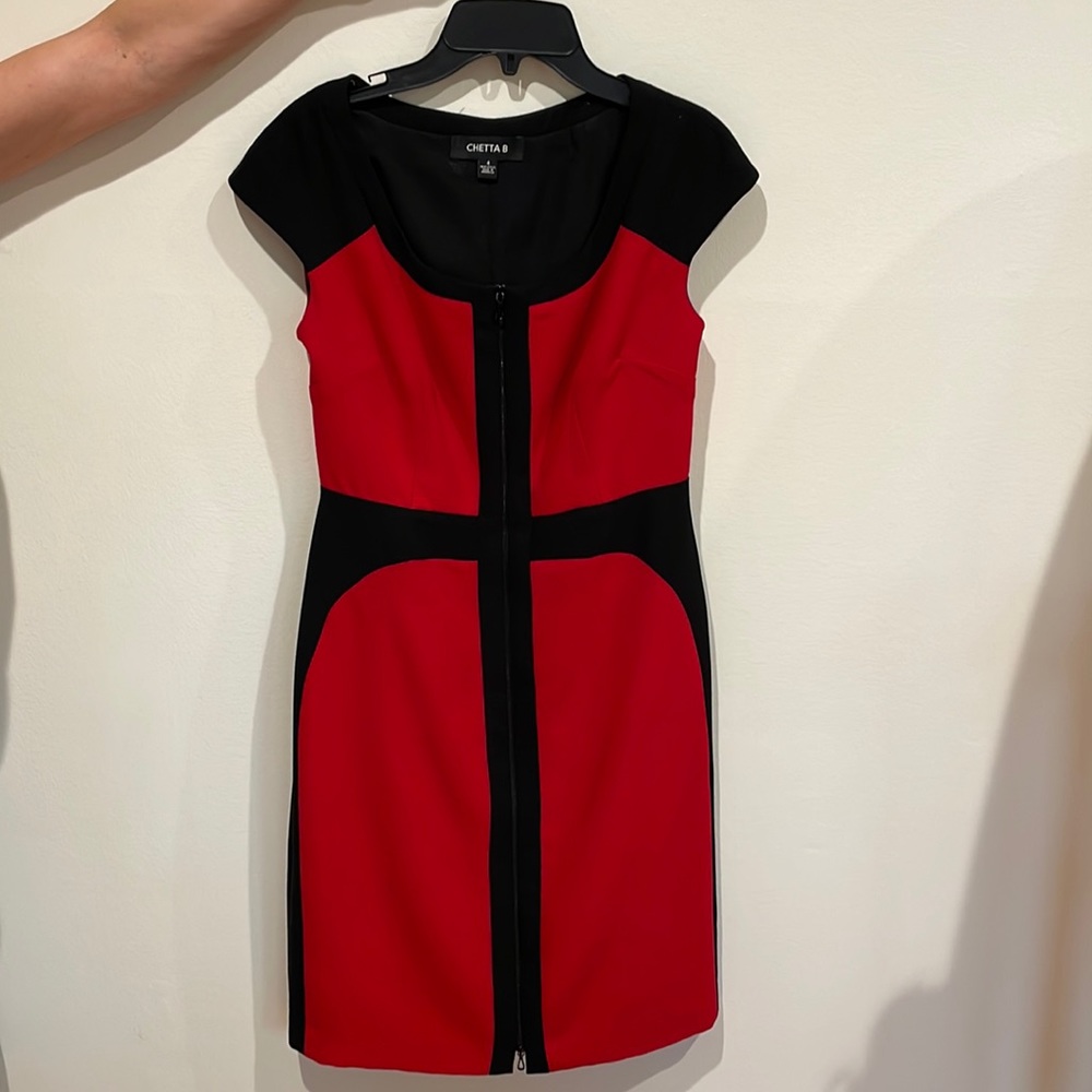 Chet a Dress black and red (size 4)